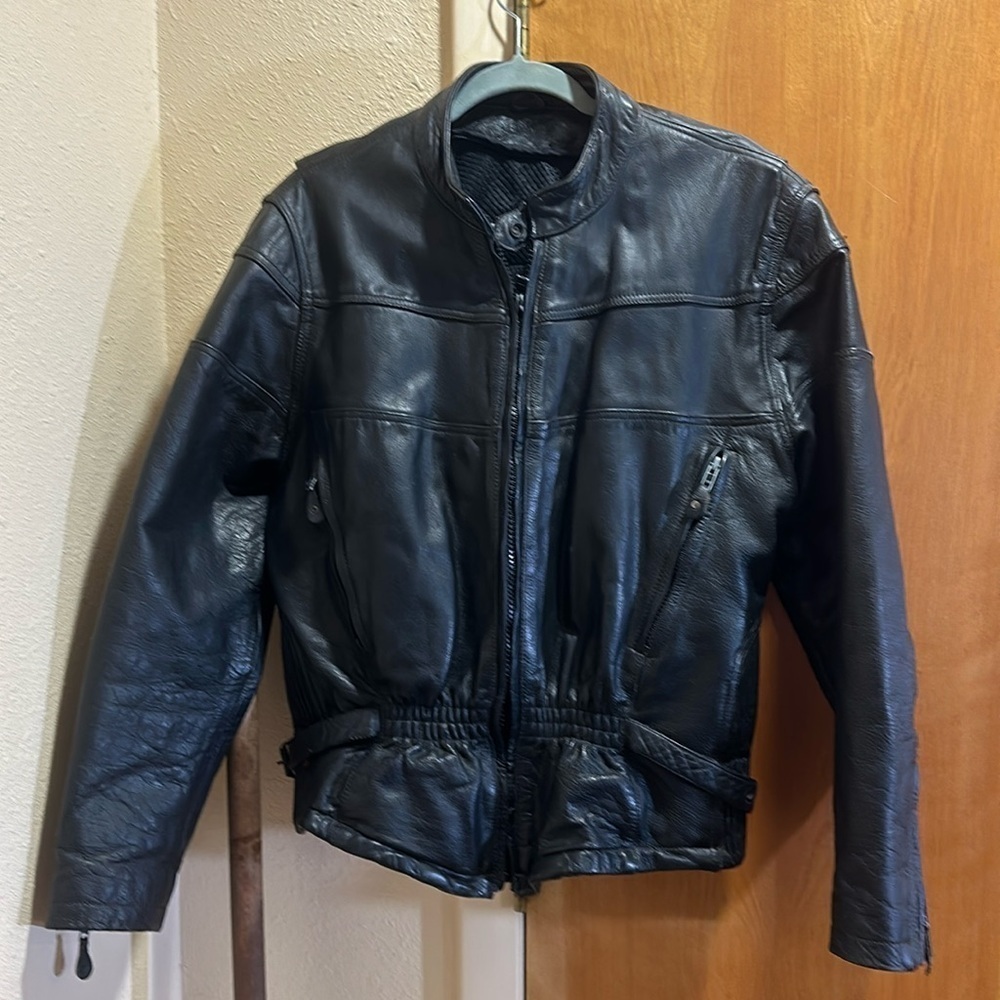 Leather women’s riding jacket size large